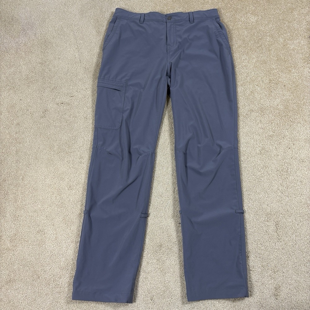 REI Pants Womens 14 Gray Convertible Roll Up Pockets Lightweight Hiking Straight